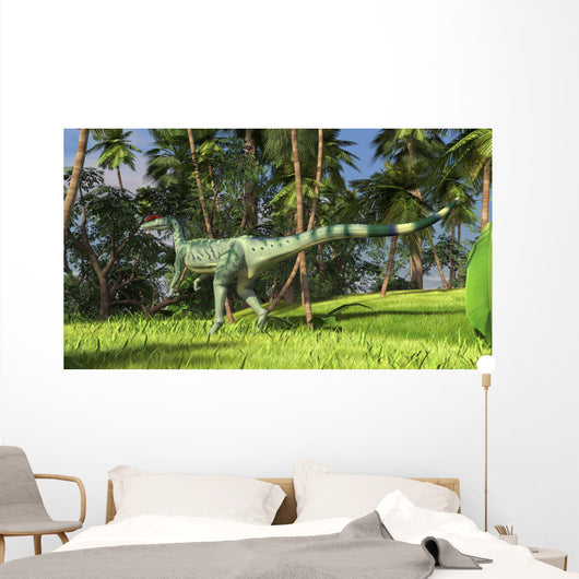 Dilophosaurus Hunting Prehistoric Environment Wall Decal Design 1