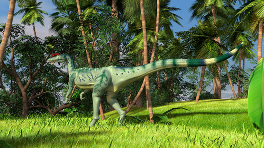 Dilophosaurus Hunting Prehistoric Environment Wall Decal Design 1