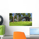 Large Brachiosaurus Grazing Tropical Wall Decal Design 1