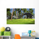 Large Brachiosaurus Grazing Tropical Wall Decal Design 1