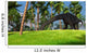 Large Brachiosaurus Grazing Tropical Wall Decal Design 1