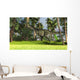 Monolophosaurus Prehistoric Tropical Landscape Wall Decal Design 2