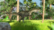 Monolophosaurus Prehistoric Tropical Landscape Wall Decal Design 1