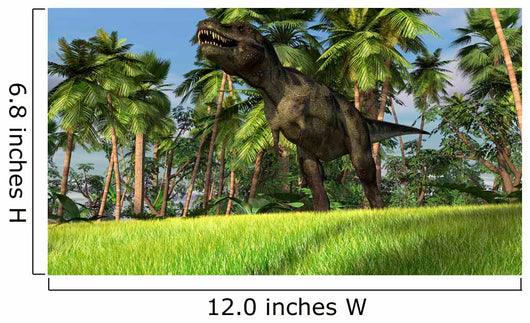 Tyrannosaurus Rex Hunting Tropical Wall Decal Design 1