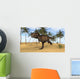 Tyrannosaurus Rex Running Prehistoric Wall Decal Design 2