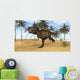 Tyrannosaurus Rex Running Prehistoric Wall Decal Design 2