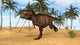 Tyrannosaurus Rex Running Prehistoric Wall Decal Design 2
