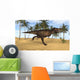 Tyrannosaurus Rex Running Prehistoric Wall Decal Design 1