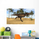 Tyrannosaurus Rex Running Prehistoric Wall Decal Design 1
