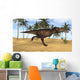 Tyrannosaurus Rex Running Prehistoric Wall Decal Design 1