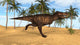 Tyrannosaurus Rex Running Prehistoric Wall Decal Design 1