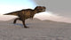 Tyrannosaurus Rex Running across Wall Decal Design 1