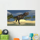 Tyrannosaurus Rex Running through Wall Decal Design 2