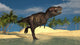 Tyrannosaurus Rex Running through Wall Decal Design 2