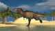 Tyrannosaurus Rex Running through Wall Decal Design 1