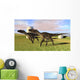 Pair Utahraptors Grassy Field Wall Decal