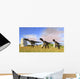 Three Utahraptors Running across Wall Decal Design 3