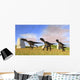 Three Utahraptors Running across Wall Decal Design 3