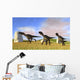 Three Utahraptors Running across Wall Decal Design 3