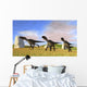 Three Utahraptors Running across Wall Decal Design 3