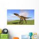 Utahraptor Walking across Grassy Wall Decal Design 1