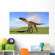 Utahraptor Walking across Grassy Wall Decal Design 1