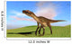 Utahraptor Walking across Grassy Wall Decal Design 1