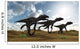 Three Utahraptors Running across Wall Decal Design 2
