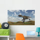 Utahraptor Running across Desert Wall Decal Design 1