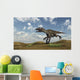 Utahraptor Running across Desert Wall Decal Design 1