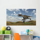 Utahraptor Running across Desert Wall Decal Design 1