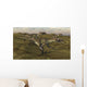 Three Utahraptors Running across Wall Decal Design 1
