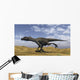 Utahraptor Running across Barren Wall Decal Design 3