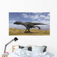 Utahraptor Running across Barren Wall Decal Design 3