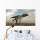 Utahraptor Running across Barren Wall Decal Design 2