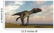 Utahraptor Running across Barren Wall Decal Design 2