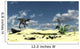 Utahraptor Bellows Loud Roar Wall Decal Design 2