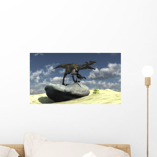 Utahraptor Bellows Loud Roar Wall Decal Design 1