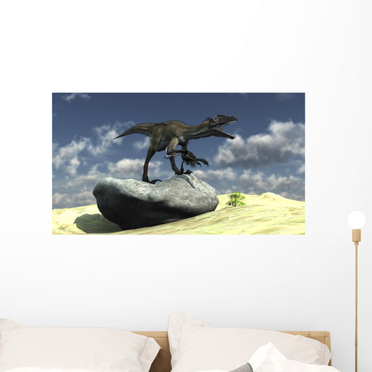 Utahraptor Bellows Loud Roar Wall Decal Design 1