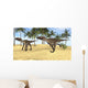 Two Utahraptors Prehistoric Environment Wall Decal