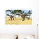 Two Utahraptors Prehistoric Environment Wall Decal