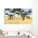Two Utahraptors Prehistoric Environment Wall Decal