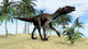 Utahraptor Walking Tropical Environment Wall Decal