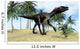 Utahraptor Walking Tropical Environment Wall Decal