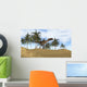 Utahraptor Walking Prehistoric Environment Wall Decal