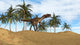 Utahraptor Walking Prehistoric Environment Wall Decal