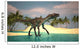 Utahraptor Walking across Riverbed Wall Decal