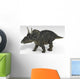 Triceratops Dinosaur White Wall Decal Design 3