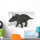 Triceratops Dinosaur White Wall Decal Design 3
