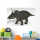 Triceratops Dinosaur White Wall Decal Design 3